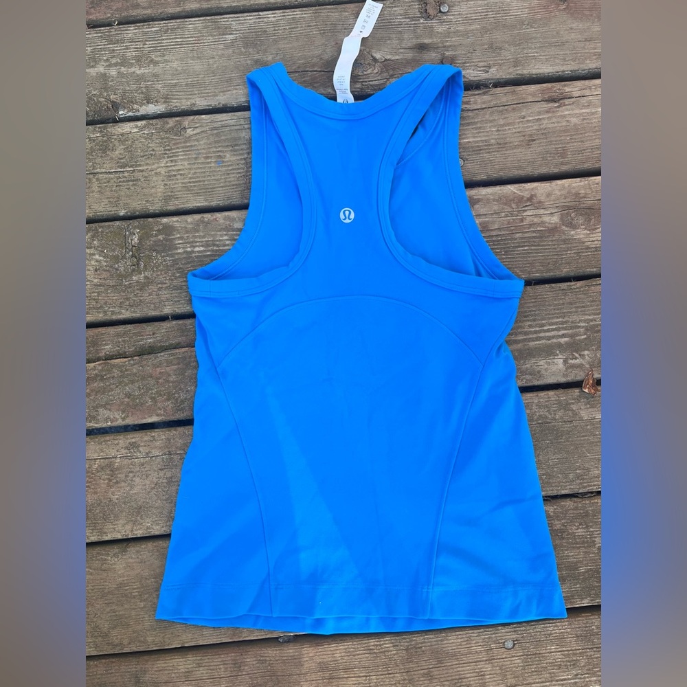 Blue Lulu lemon tank top size 2 blue crop top